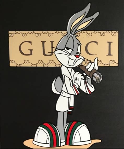 bugs bunny wearing gucci.